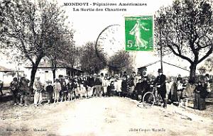 2188- Mondovi - Pepinieres Americaines - Sortie des Chantiers - 1914